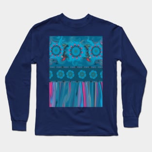 Psychedelic Blues Long Sleeve T-Shirt